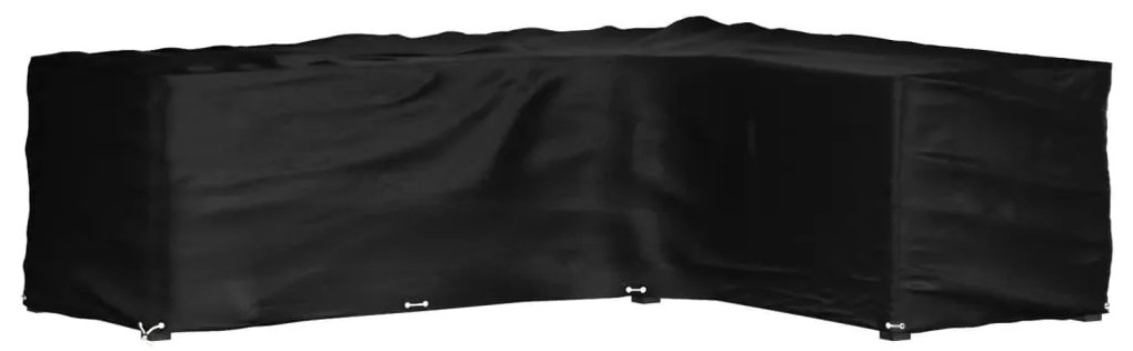 319326 vidaXL Покривало за ъглови градински мебели 16 капси 260x210x80 см