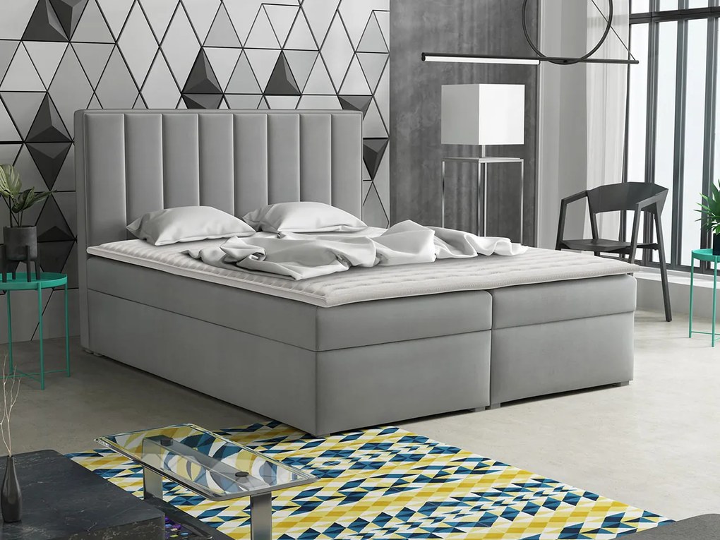 Тапицирано легло ideal Box-Blue-140 x 200