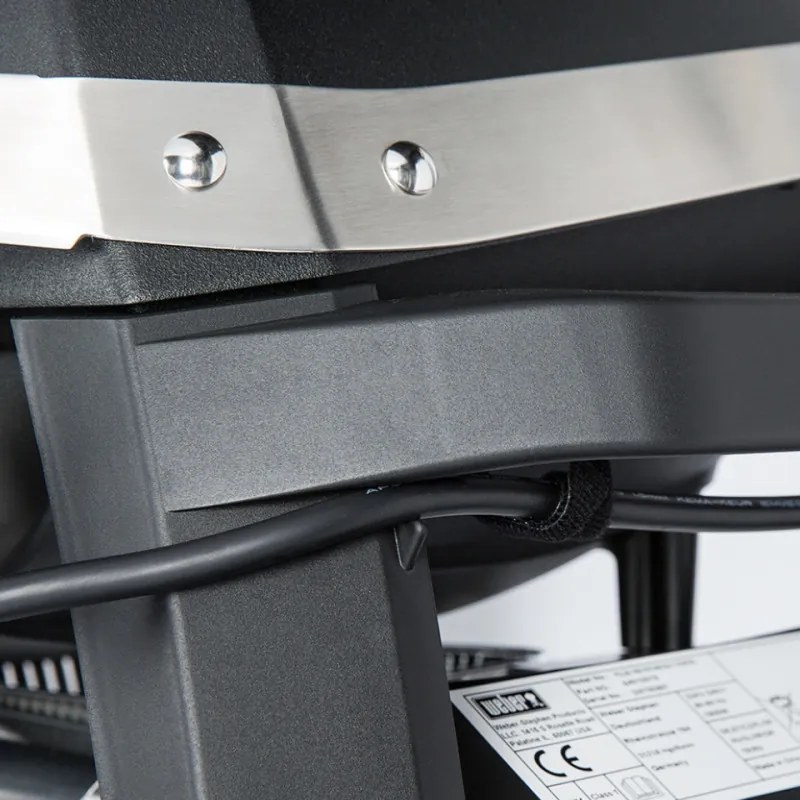 Електрическо барбекю Weber Grill Pulse 1000 81010079, 1800W, 300°C, LED дисплей, iGrill, Черен/инокс