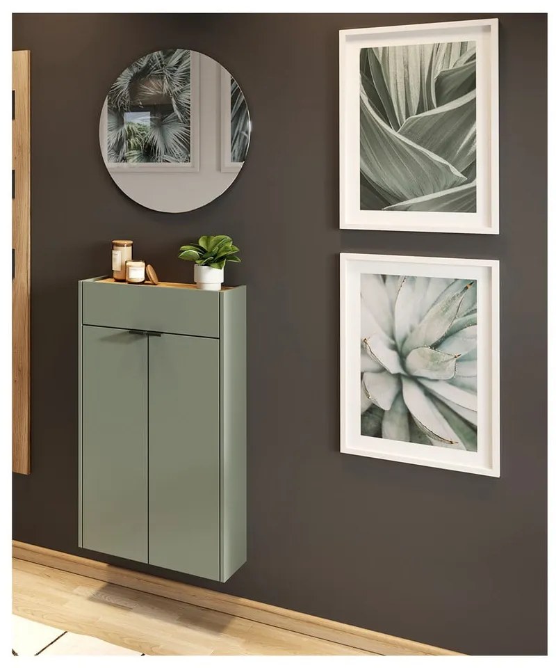 Комплект за коридор в зелен/естествен цвят Ameca - Germania