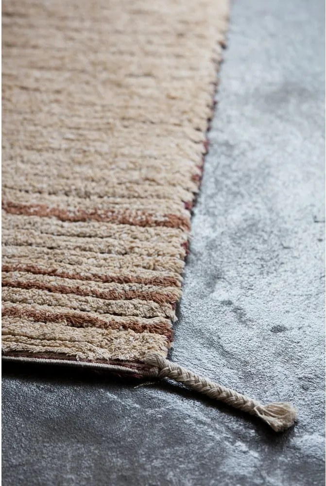 Памучен килим в тухлен цвят 170x240 cm Twin Toffee – Lorena Canals