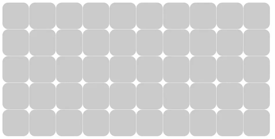 Стикери в комплект на прозореца 50 бр. 10x10 cm Square Blackout – Ambiance