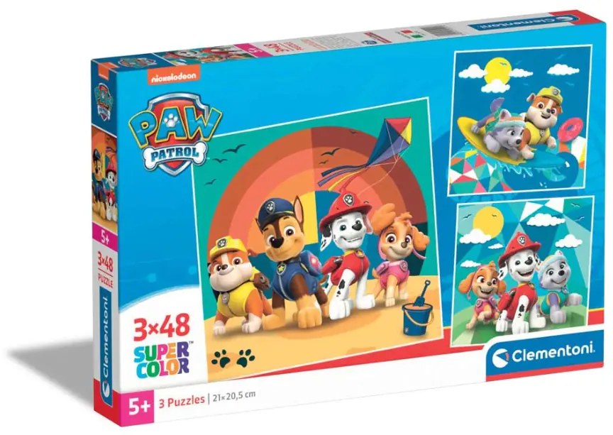 Clementoni - Пъзел Paw Patrol 25291 3х48ч.