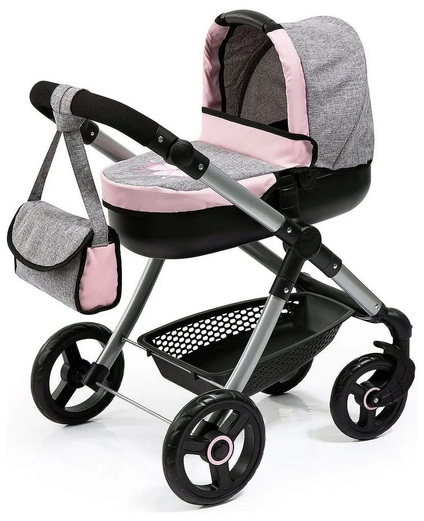 Количка за Кукли Reig Stule Pram Сив 63 cm