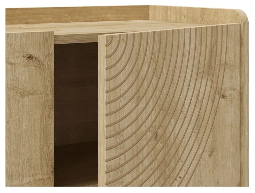 Скрин от дъбов декор в естествен цвят 180x80x40 cm Daira – Marckeric