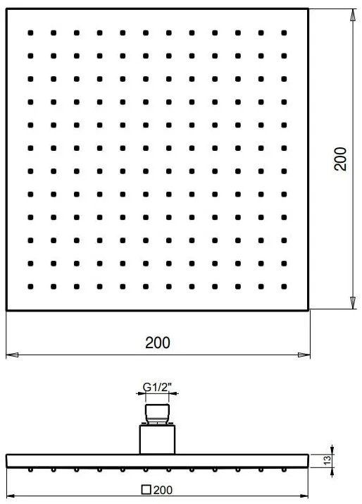 Душ слушалка Emotion II-30 x 30 x 1.3 см.