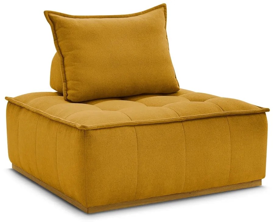 Шенилово кресло в цвят горчица Elisa – Bobochic Paris