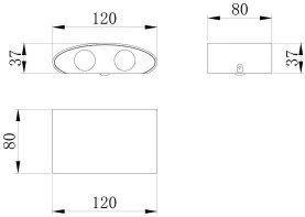 Аплик Maytoni Strato-Leuko-ширина: 12 cm Дълбочина 3.7 cm