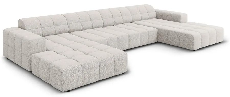 Светлосив ъглов диван (U-образен) Chicago - Cosmopolitan Design