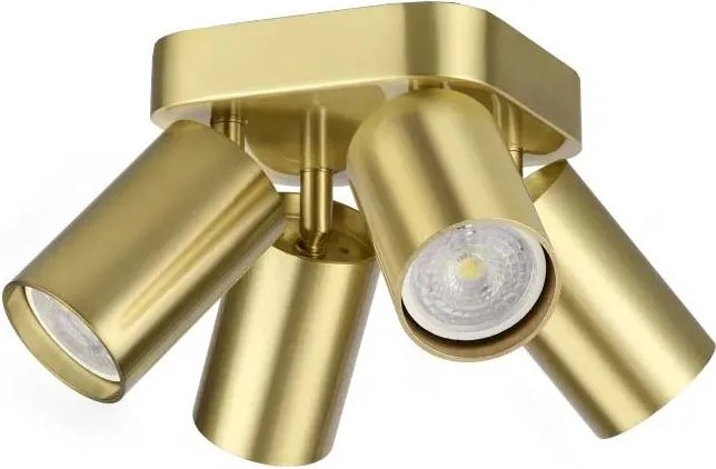 Ideal Lux - LED точково осветително тяло DYNAMITE 4xGU10/7W/230V CRI 90 месинг