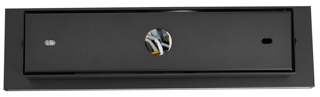 Модерна стенна лампа черна регулируема с USB-C вкл. LED - Modric