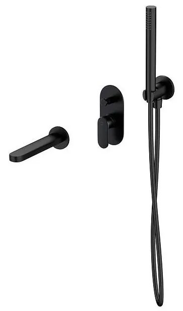 Cersanit S952-042 - комплект за вана с вградена батерия CREA черен