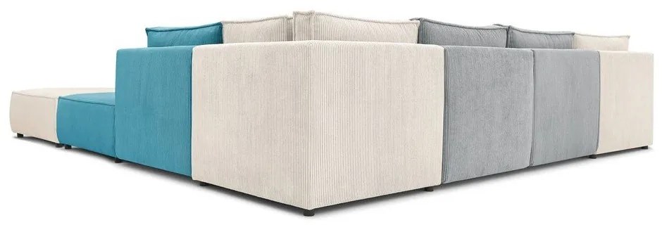 Променлив ъглов U-образен диван от велур Nihad modular - Bobochic Paris