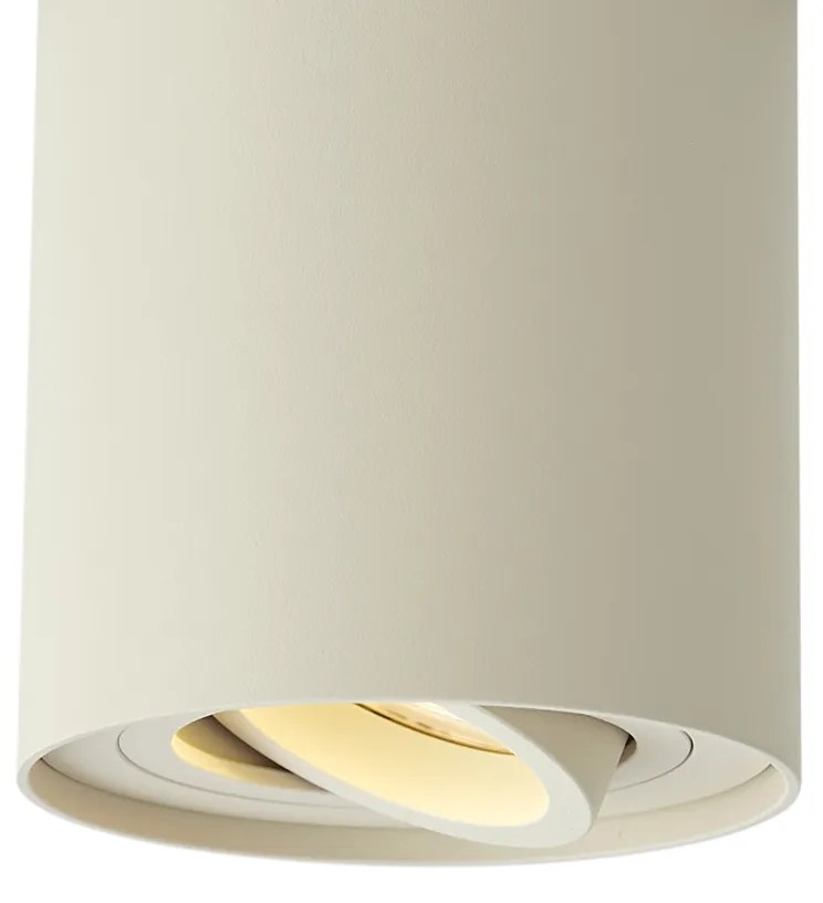 Модерен бежов прожектор за 1-фазна релсова система - Iconic Rondoo Up