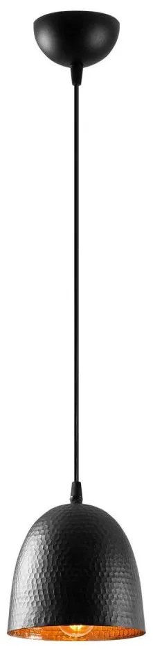 Полилей на кабел TATTOO 1xE27/40W/230V Ø 16 см черен