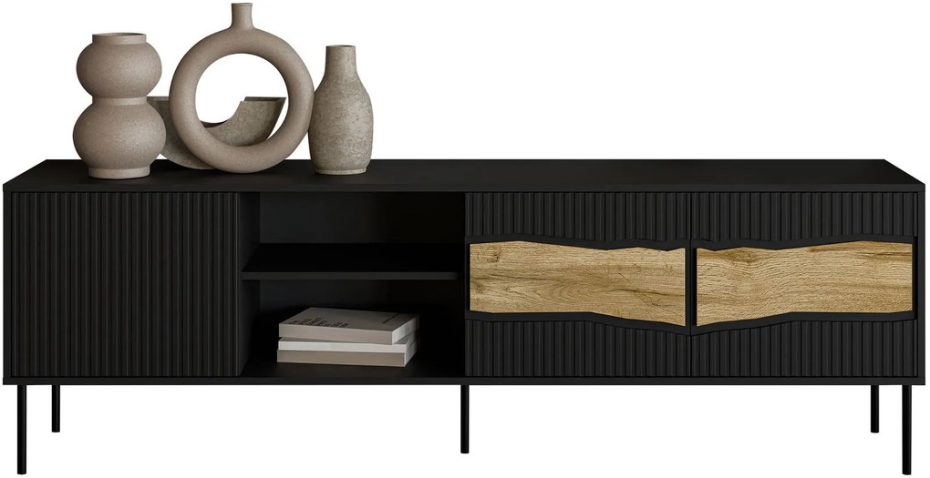 ТВ шкаф Inserto 190 3D1W-Черно