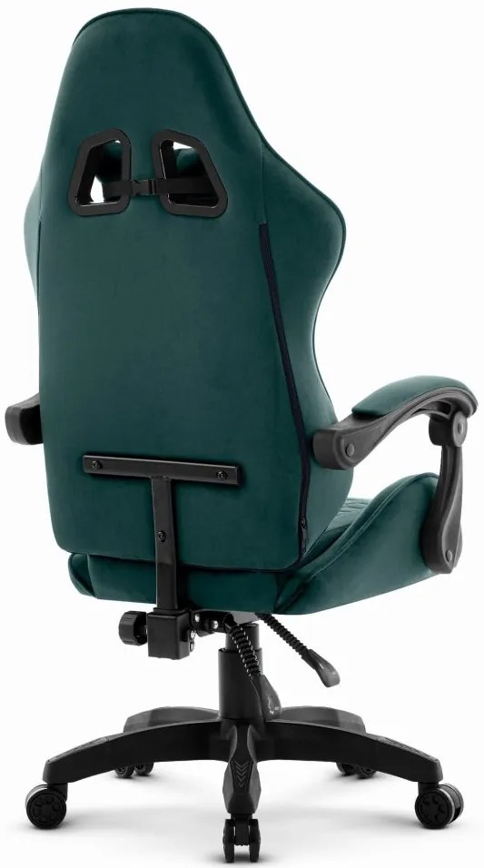 Геймърски стол HC-1000 GREEN - кадифена тъкан