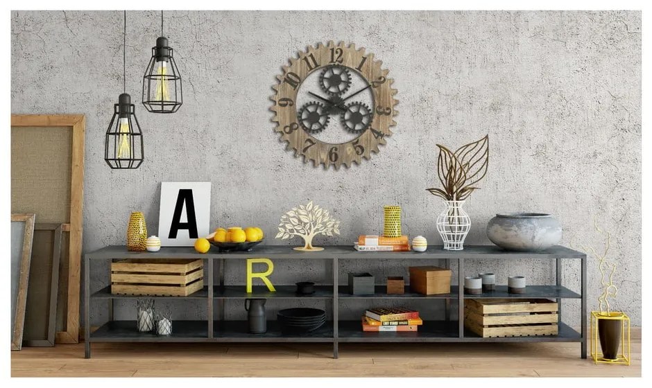 Стенен часовник Ingranaggio Plus, ø 60 cm - Mauro Ferretti