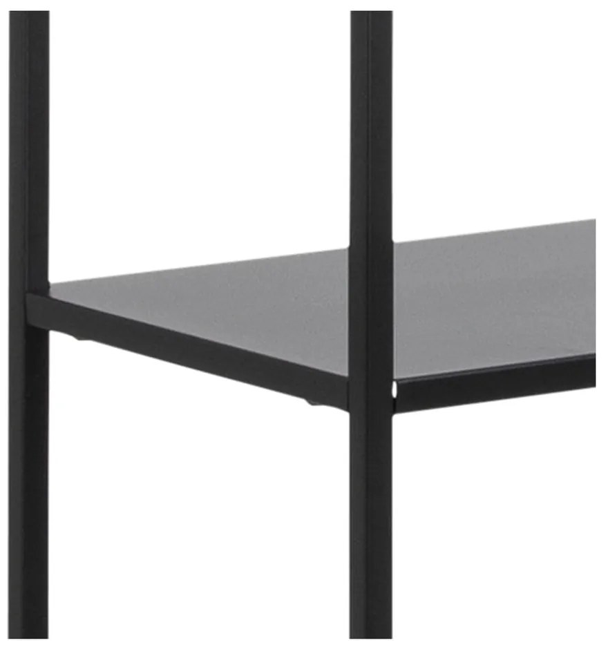 Черна метална библиотека 70x185 cm Newcastle – Actona