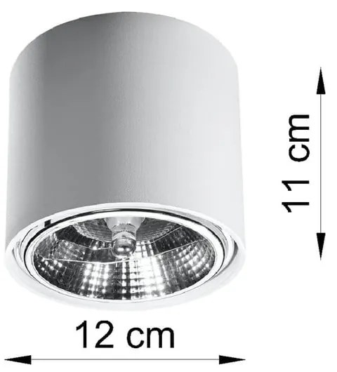 Бяло таванно осветително тяло Luigi - Sollux