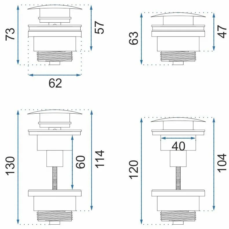 Сифон REA COPPER MAT
