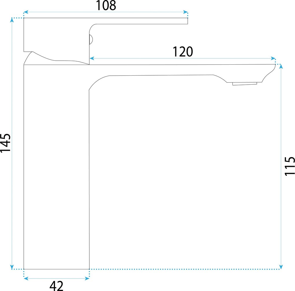 Смесител за мивка Rea Drop Titan low