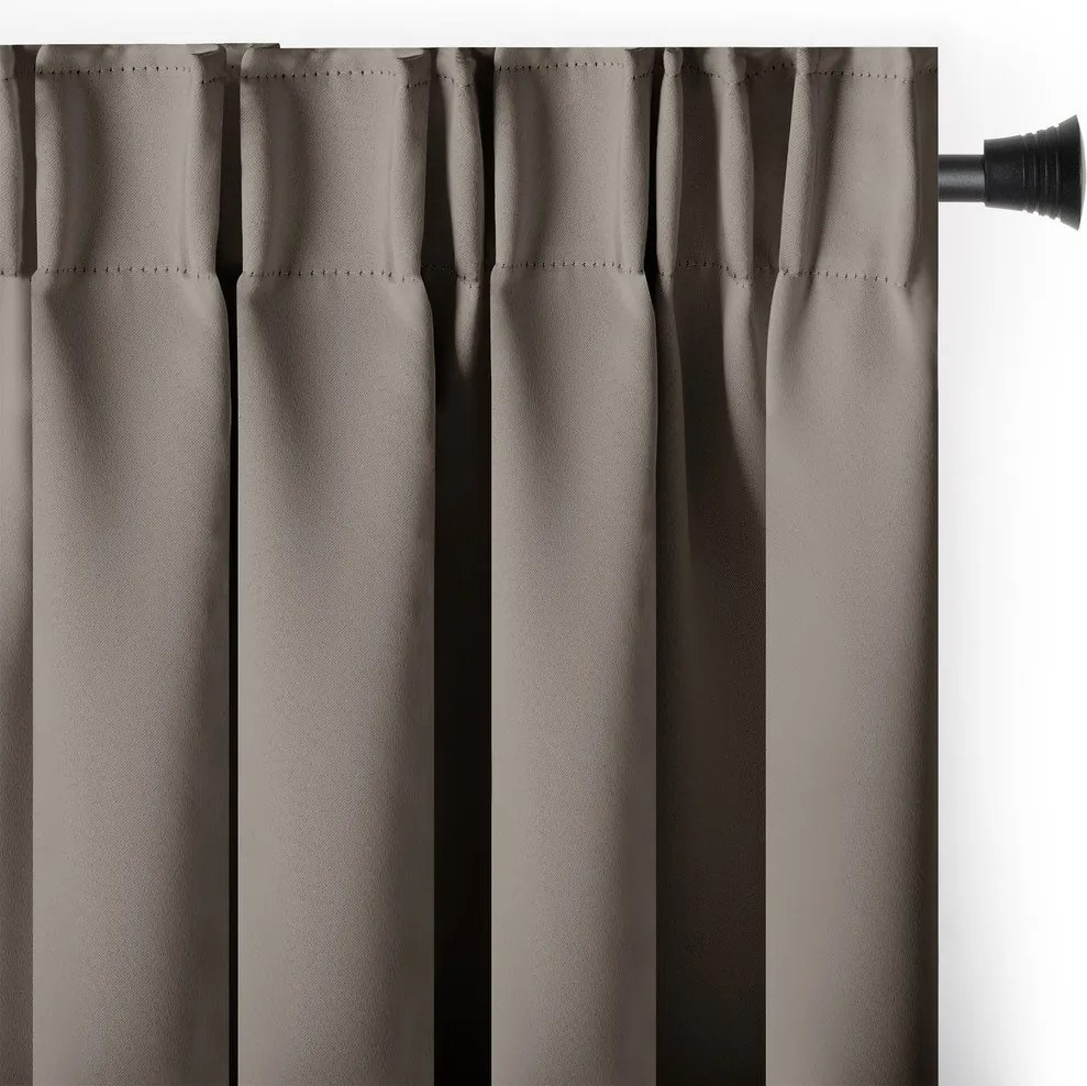 Сиво-бежово затъмняващо перде 200x245 cm Kierra – Restilo