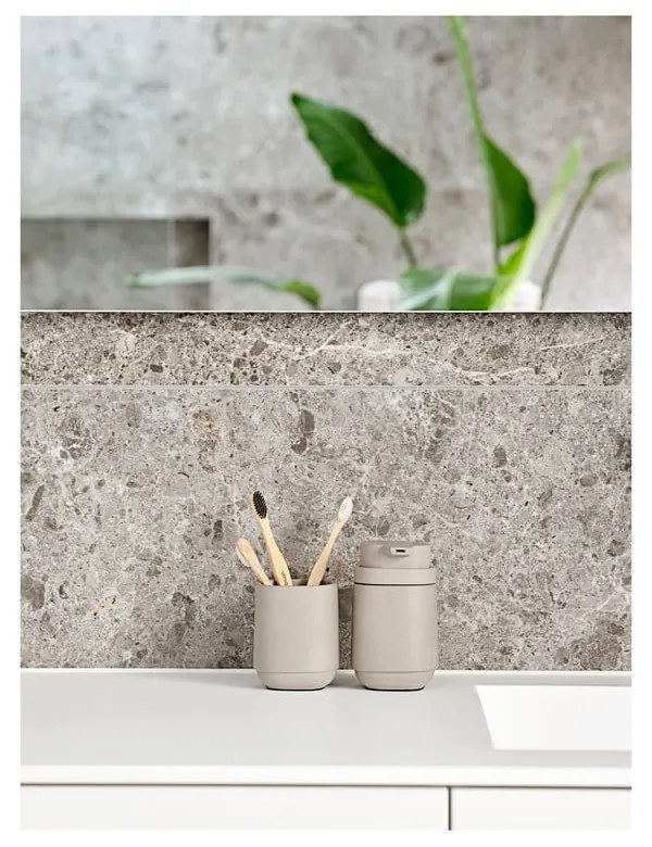 Бежов бетонен диспенсер за сапун Time - Zone