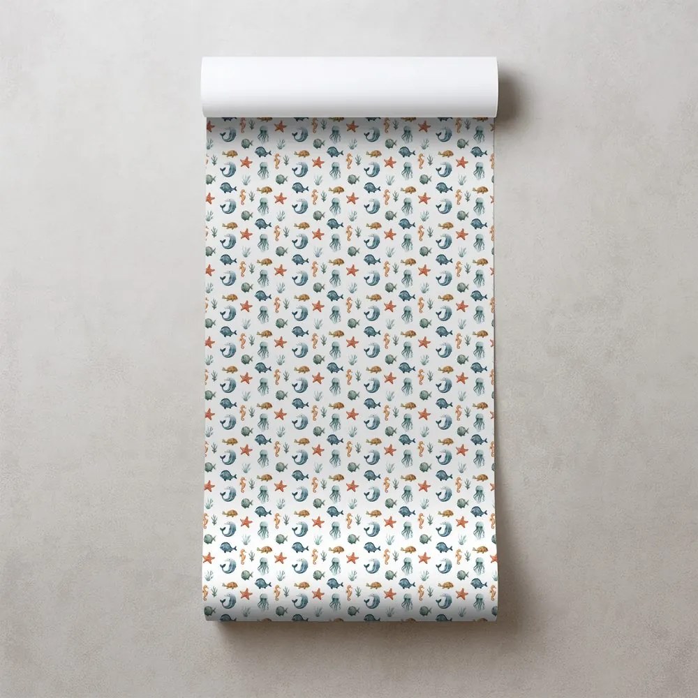 Тапет – Морски свят в пастелни цветове