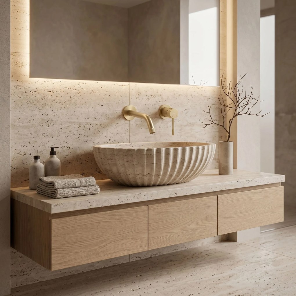 Смесител за вграждане REA Venti Brush Gold