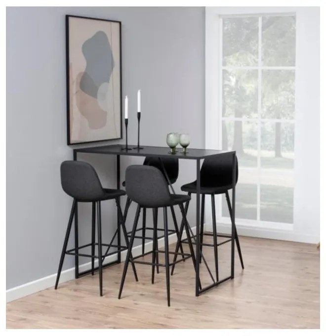 Черено-сив бар стол 101 cm Wilma - Actona