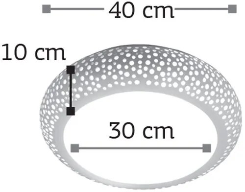 Лампа за таван InLight 42155-Диаметър: 30 cm