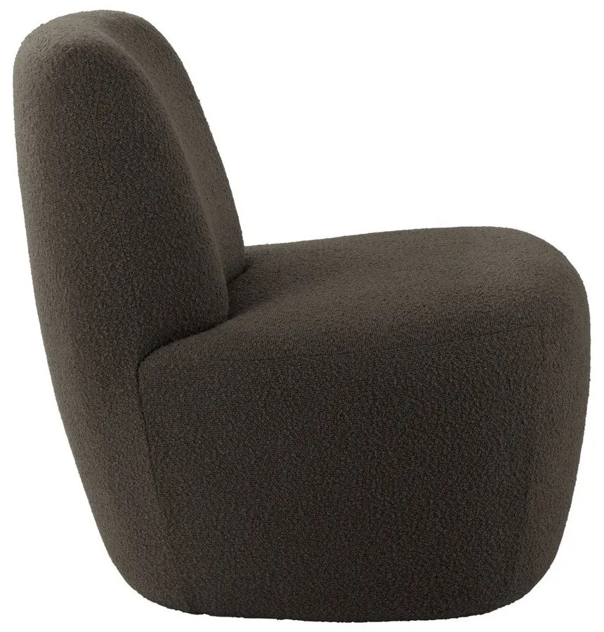 Кресло от плат букле в сиво и кафяво Ada – Leitmotiv