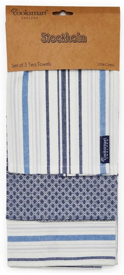 Памучни кърпи в комплект от 3 броя 45x65 cm Stockholm - Cooksmart ®