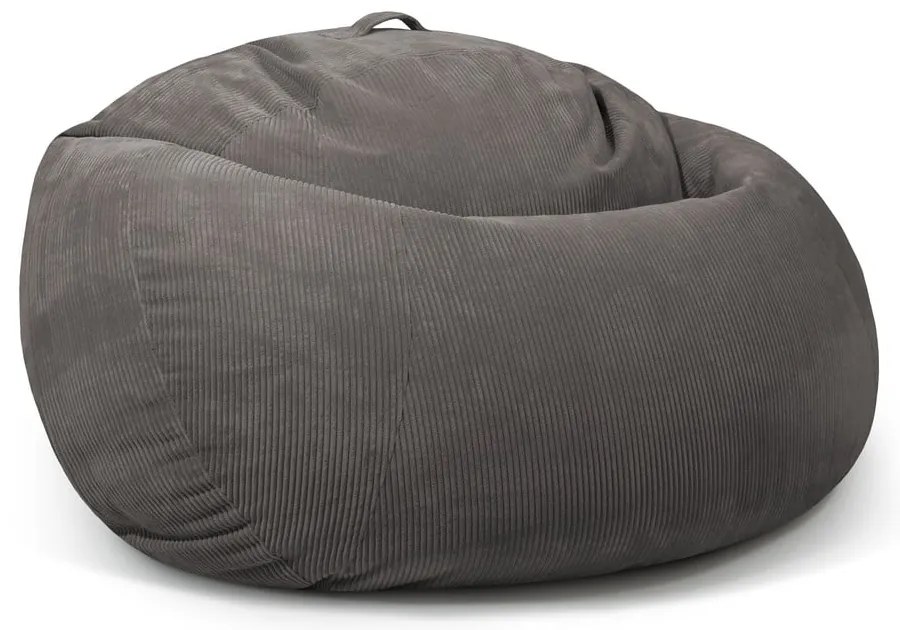 Син пуф от рипсено кадифе Roll 190 – SLOWDOWN