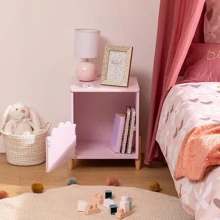 Детско нощно шкафче atmosphera Douceur Flower, MDF
