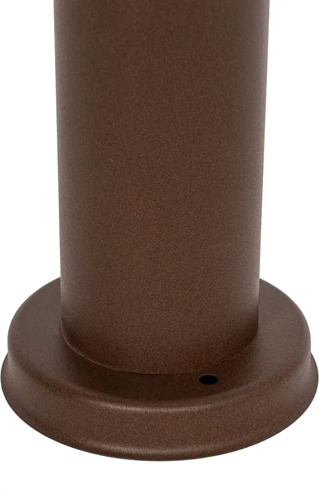 Стълб за външна лампа ръждивокафяв с опал 45 см IP44 - Rox