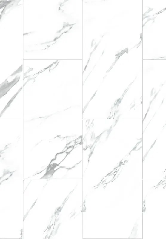 Mexen Glacier White винилни панели 610 x 305 мм LVT Dryback 2,5 мм, подложка, 4 V-фуга, Jazz White