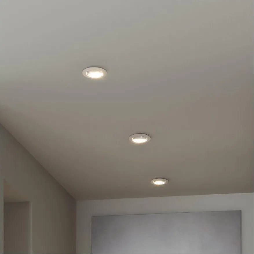 Eglo 902255 - КОМПЛЕКТ 3x LED вградено точково осветително тяло BARRANCO 1xGU10/4,5W/230V бяло