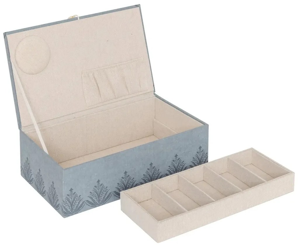 Кутия за съхранение atmosphera Wild Romance, 30х18.5х10 cm, MDF, Син