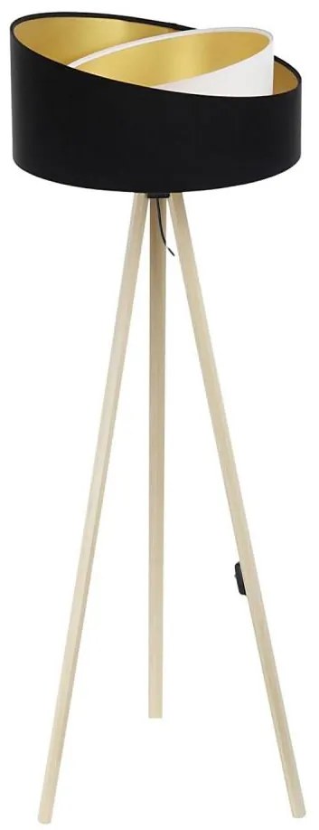 Лампион GALAXY 1xE27/60W/230V черен/бежов