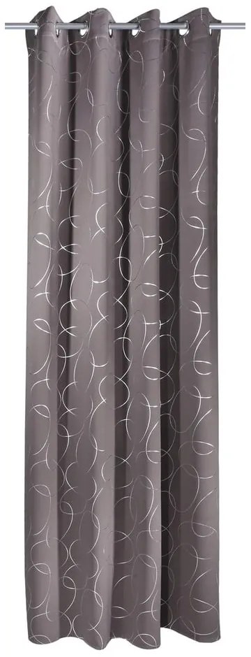 Тъмносива завеса 135x245 cm Circles – Sehlbach