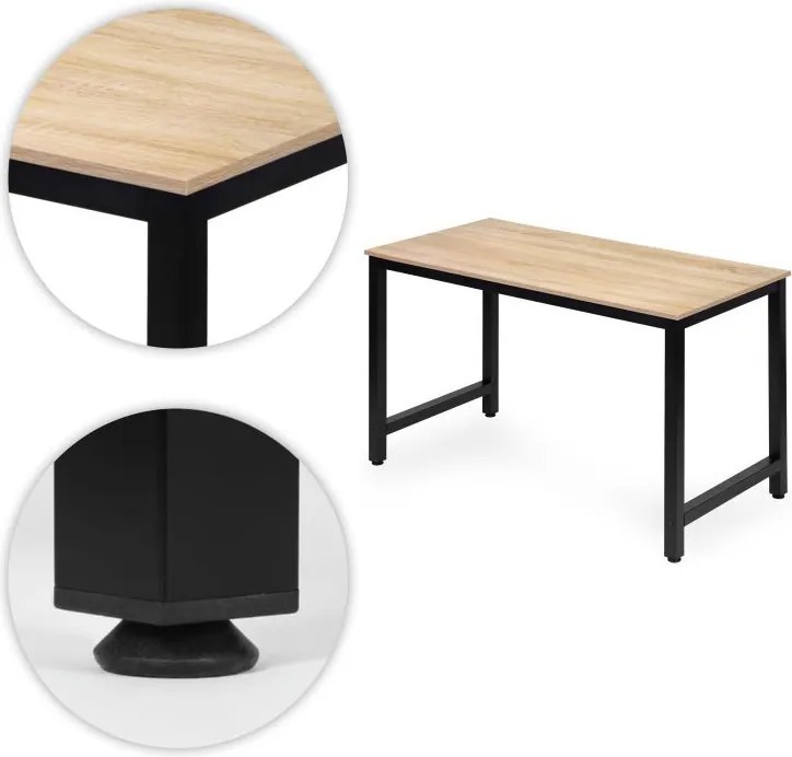 Компютърно бюро 120 x 60 cm - бюро за офис и студентска стая tmavá hnedá