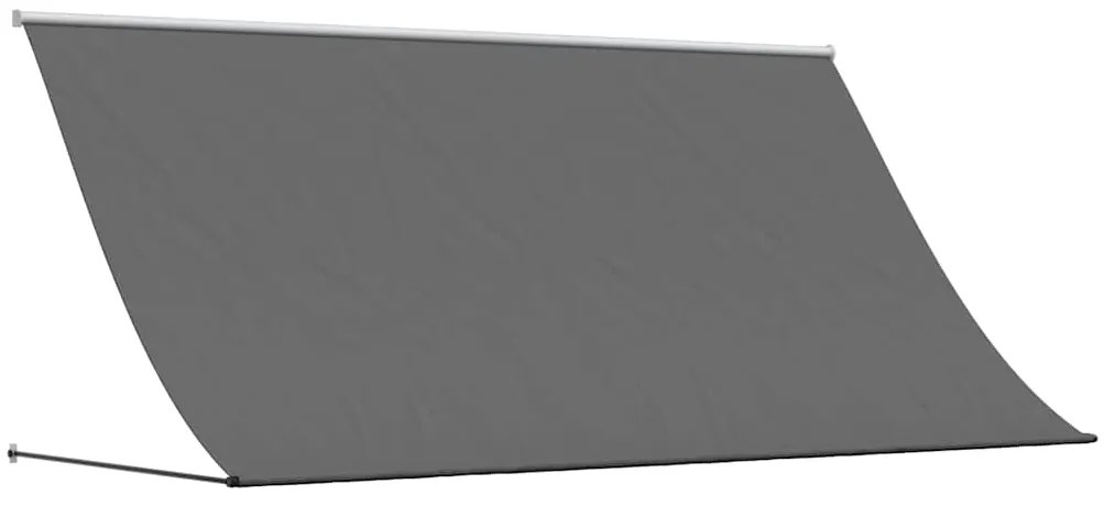 368754 vidaXL Прибираща се тента, антрацит, 300x150 см, плат и стомана