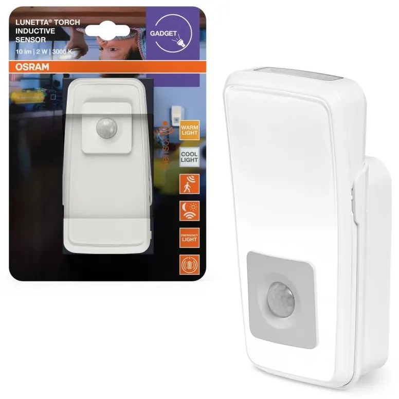 Osram - LED ориентационна лампа за контакт със сензор LUNETTA LED/2W/230V