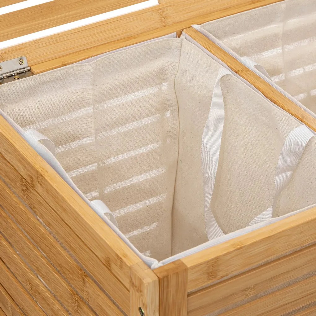 Кош за пране 5five Sicela, Бамбук, 100 l