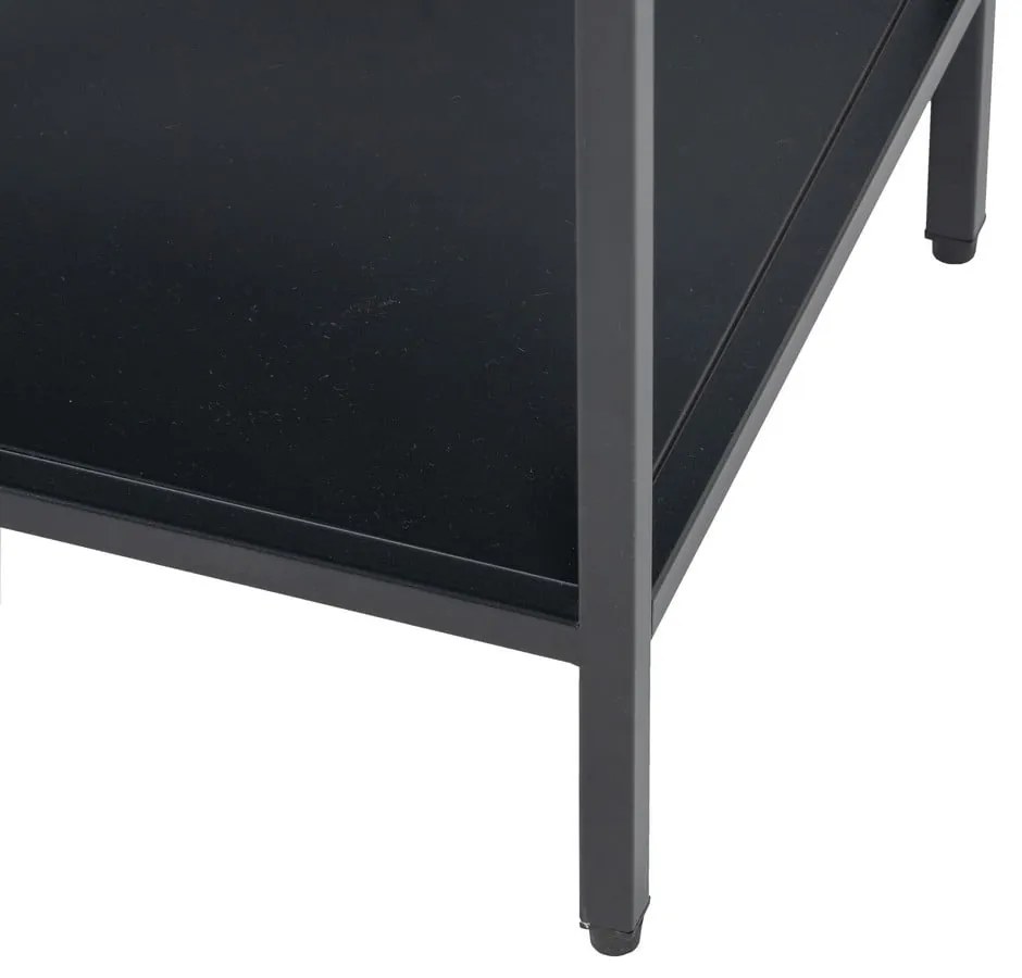 Черна стоманена маса за телевизор 120x55 cm – Ixia