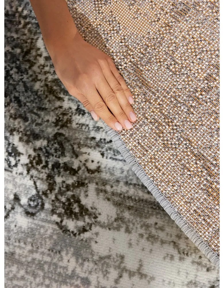 Сиво-кремав кръгъл килим ø 160 cm Gloria Lydia – Hanse Home