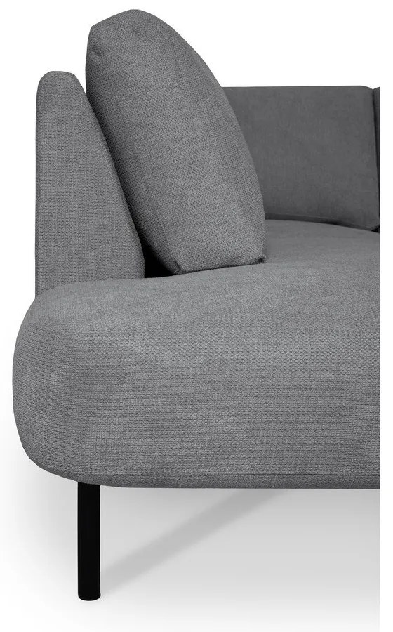 Тъмносив ъглов диван (ляв ъгъл/"U" форма) Hero – Scandic