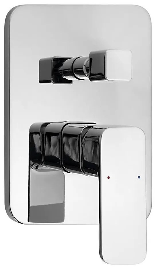 Aqualine - Кранче за душ за скрит монтаж FACTOR лъскав хром